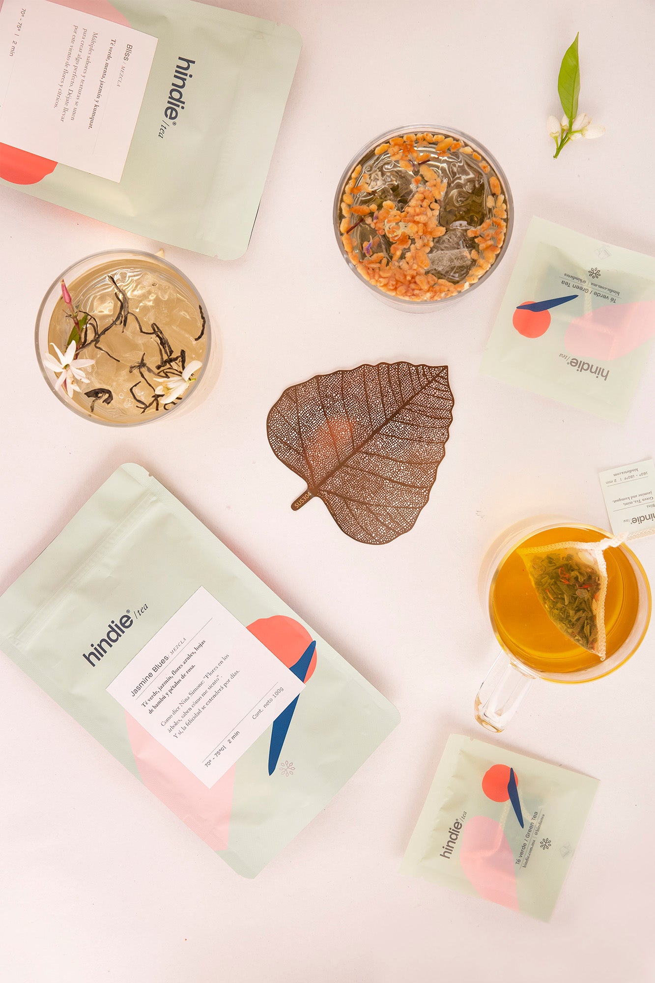 Colador Gong Fu Leaf - Hoja de Acero Inoxidable