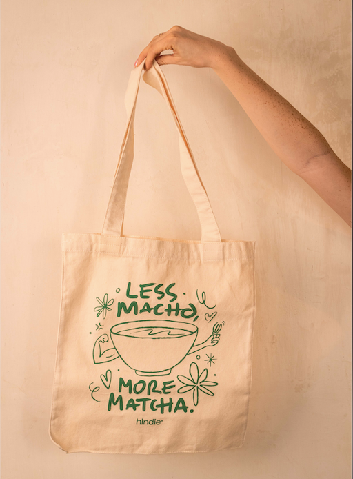 Tote bag - Less Macho More Matcha