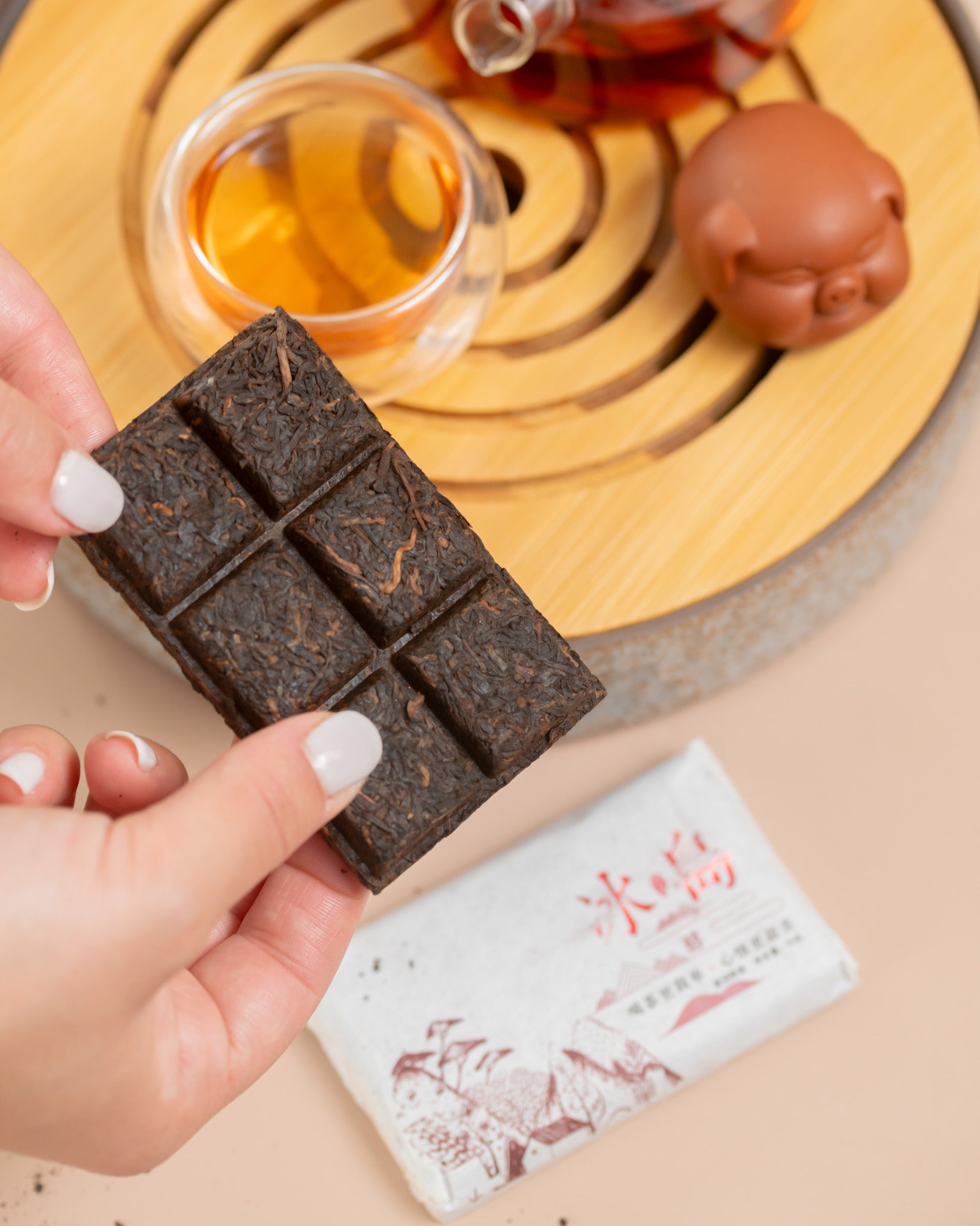 Shou Pu erh Brick Bing Dao Chun 50g