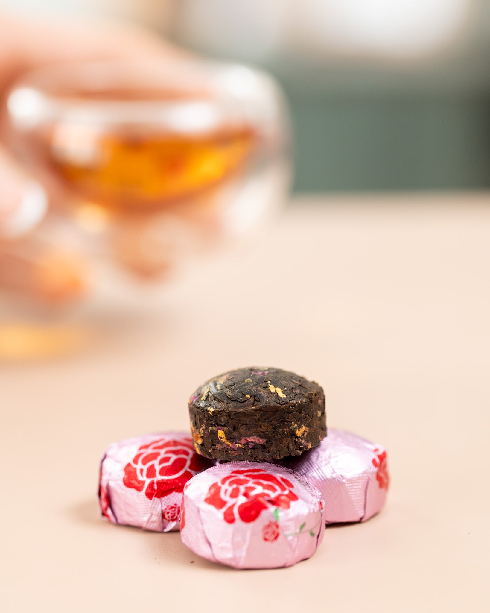 Puerh Peonía Mini TuoCha 6g