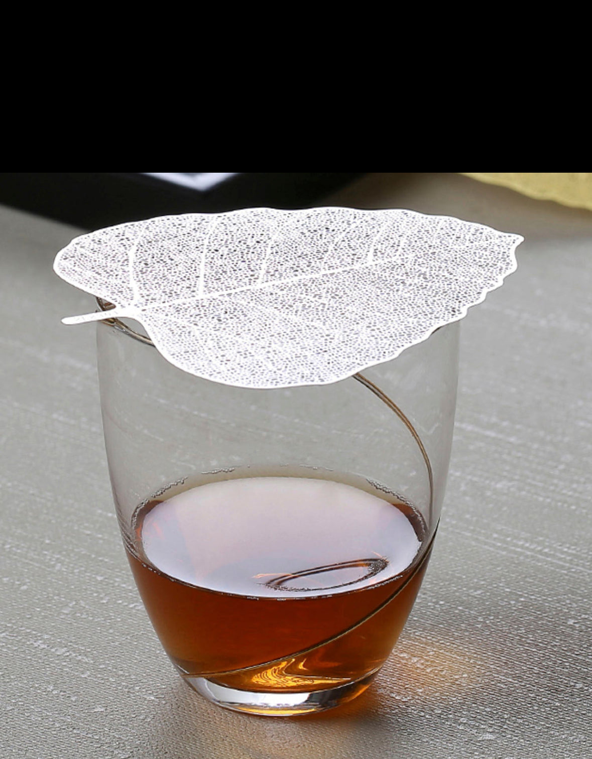 Colador Gong Fu Leaf - Hoja de Acero Inoxidable