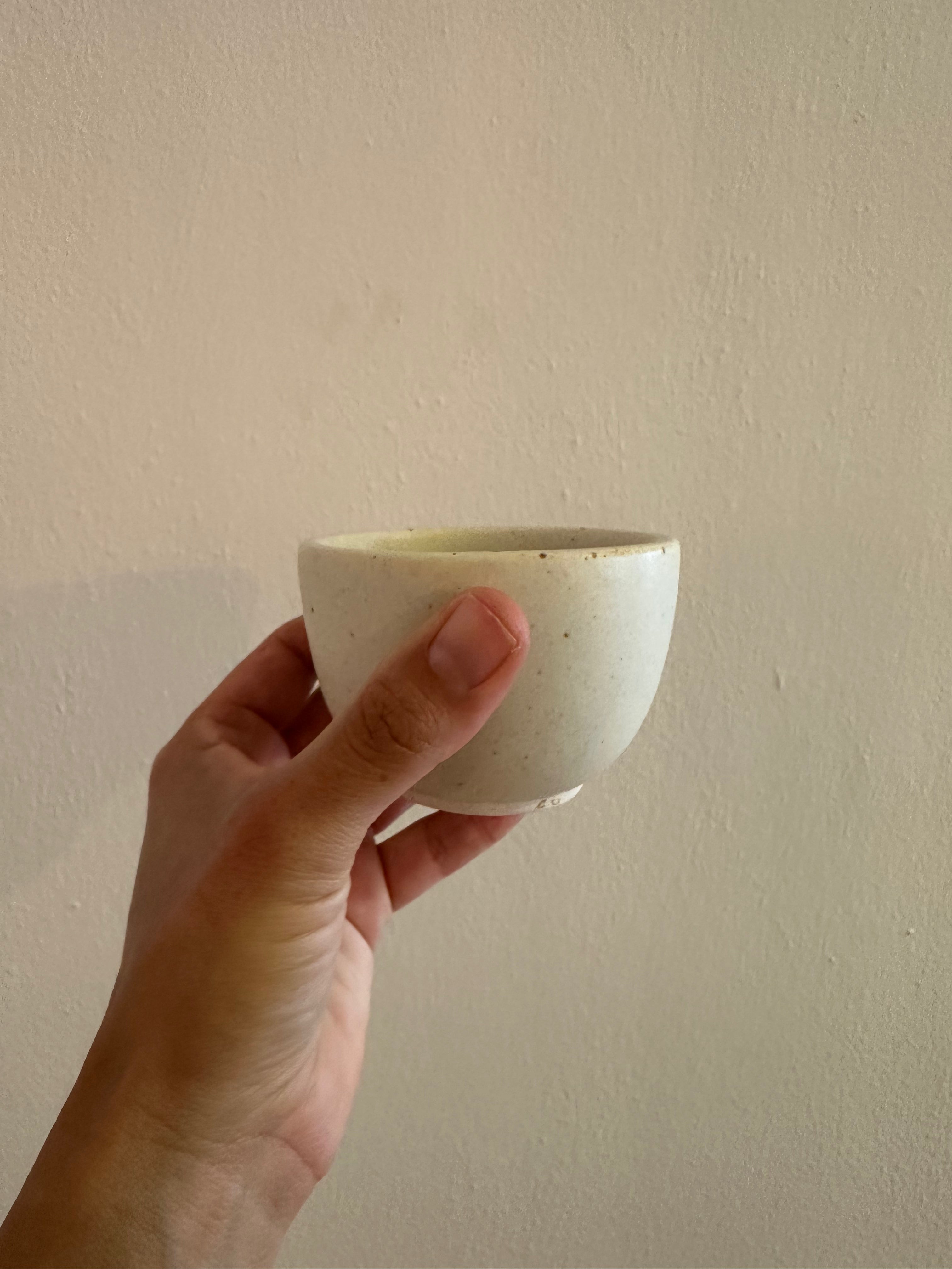 Cuenco flat white blanco
