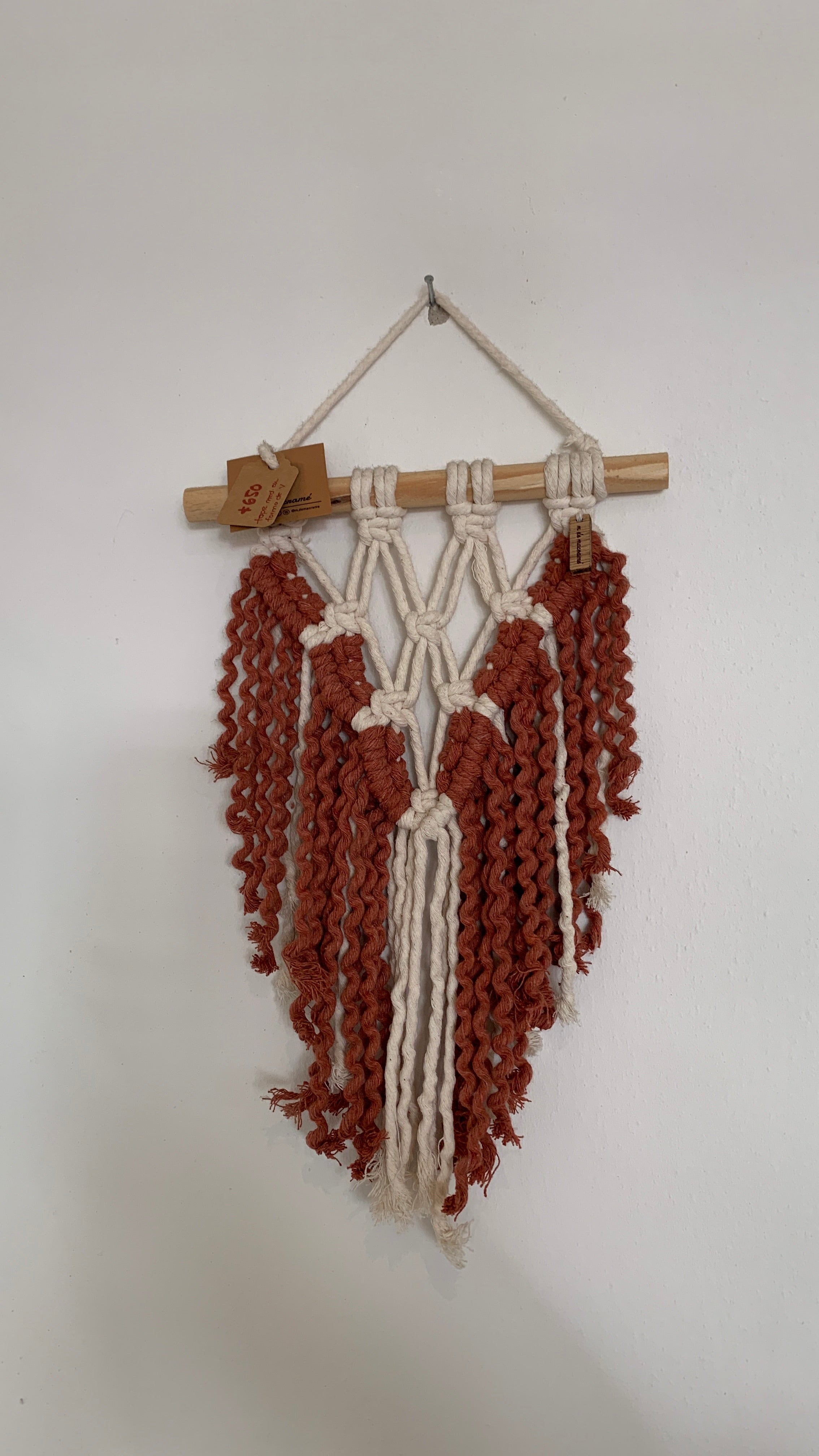 M de Macrame Tapiz forma de V