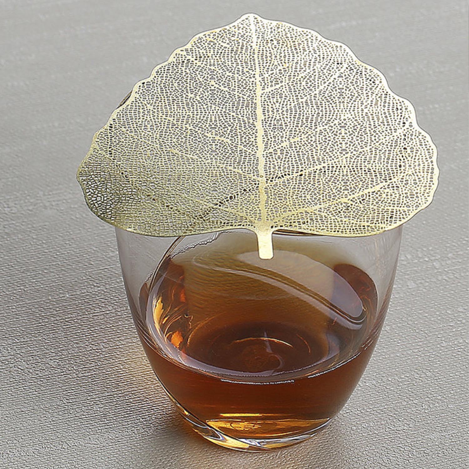Colador Gong Fu Leaf - Hoja de Acero Inoxidable