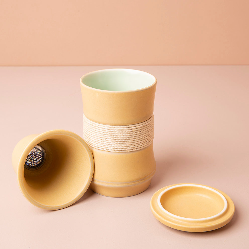 Mug Mustard - Vaso con infusor