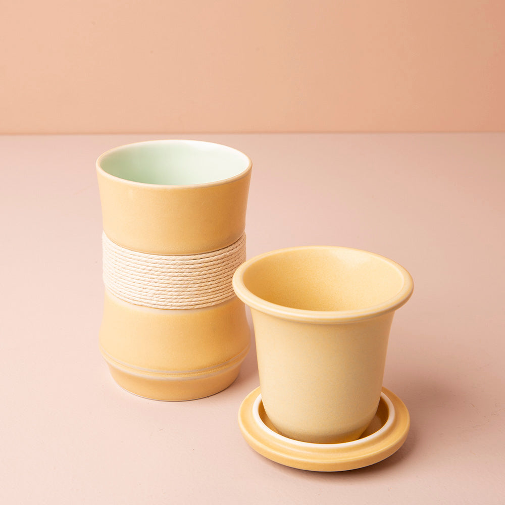 Mug Mustard - Vaso con infusor
