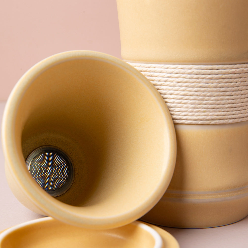 Mug Mustard - Vaso con infusor