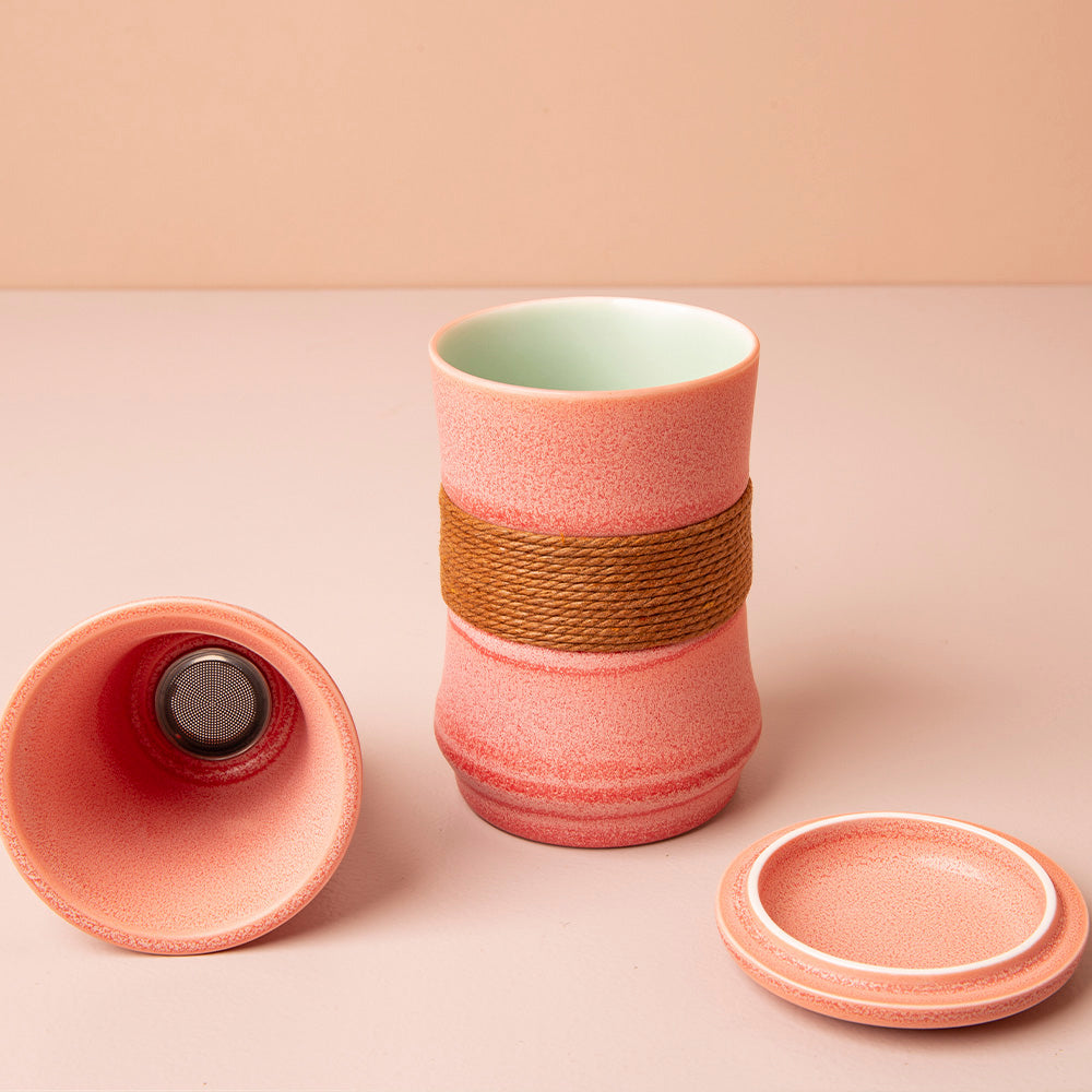 Mug Rose - Vaso con Infusor