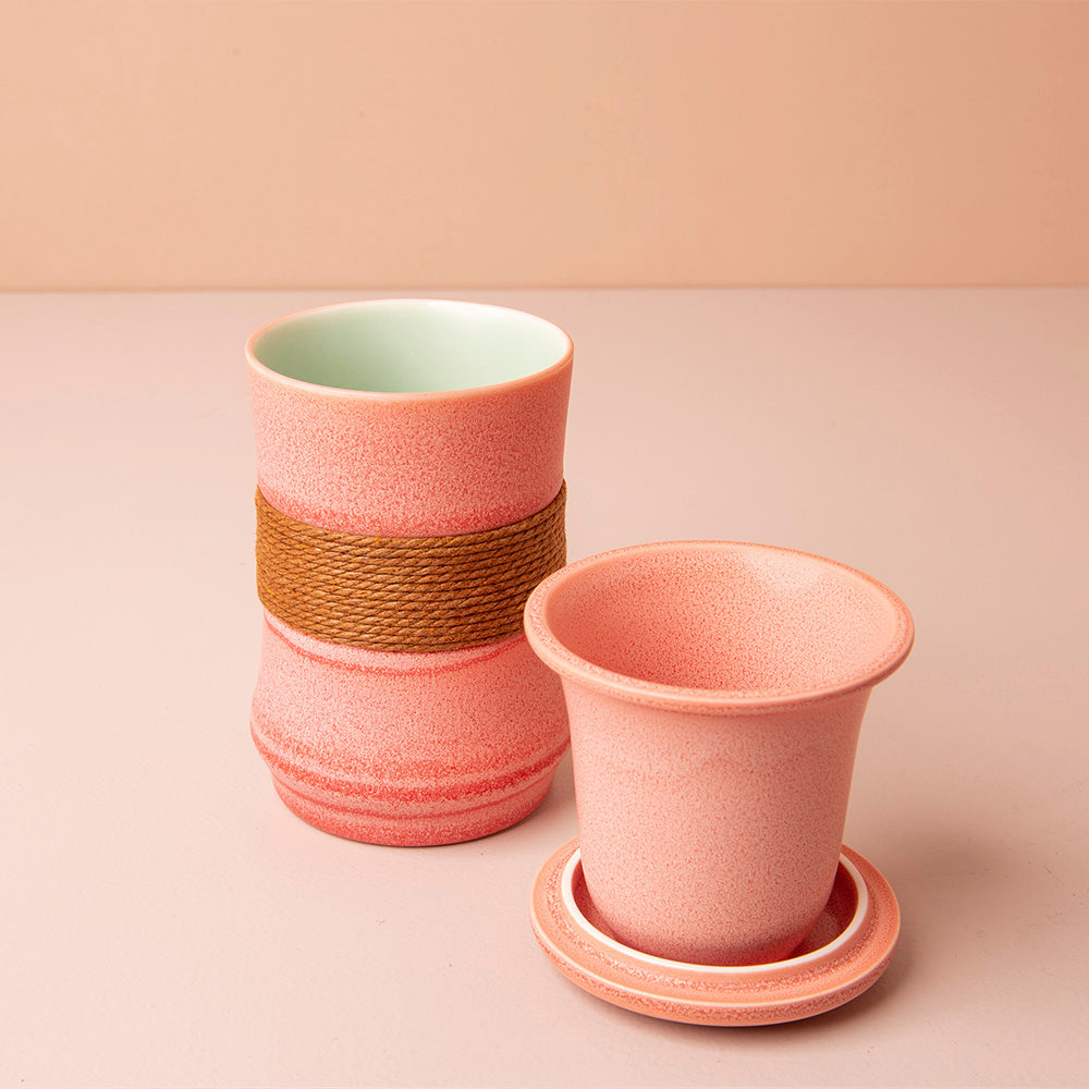 Mug Rose - Vaso con Infusor