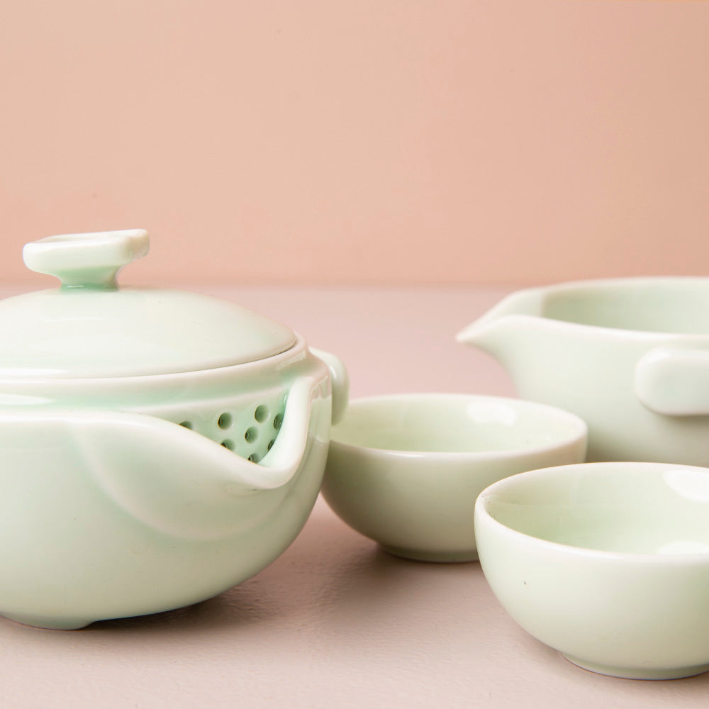 Set Lazy Gaiwan Pistachio - Juego de té