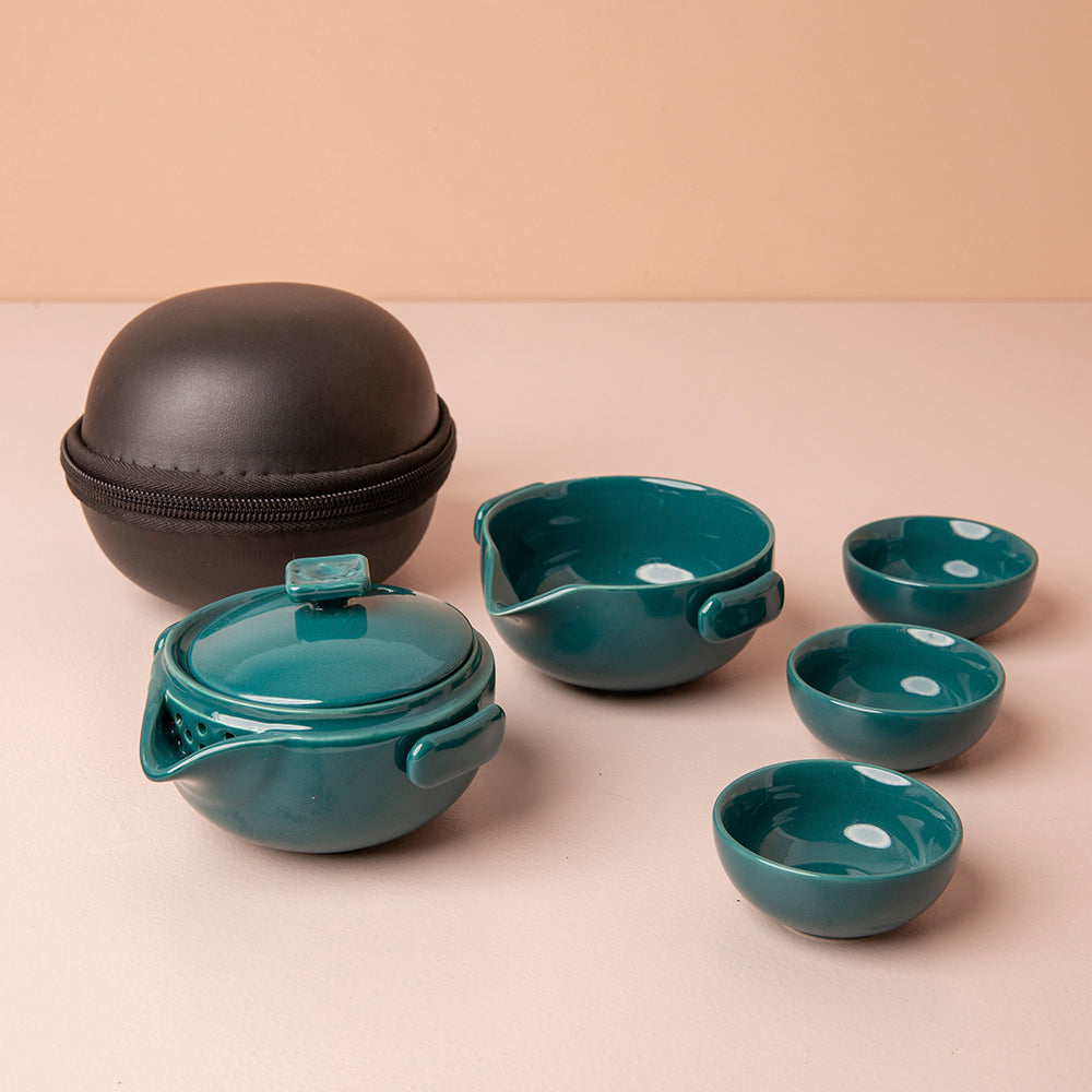 Set Lazy Gaiwan Turquoise Love