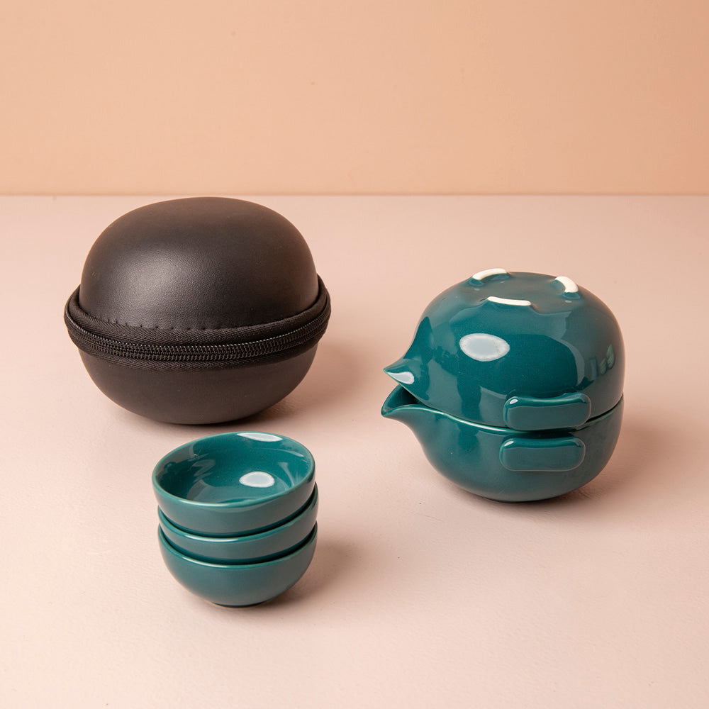 Set Lazy Gaiwan Turquoise Love