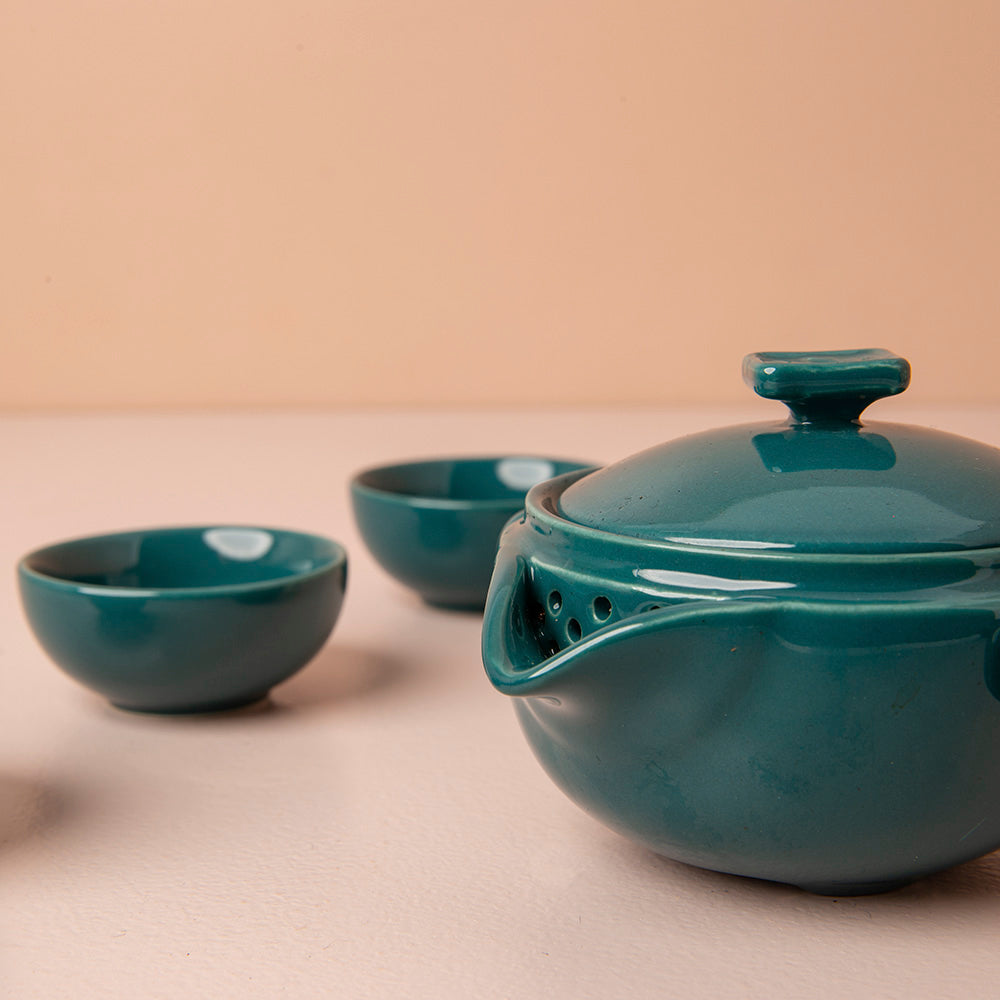Set Lazy Gaiwan Turquoise Love