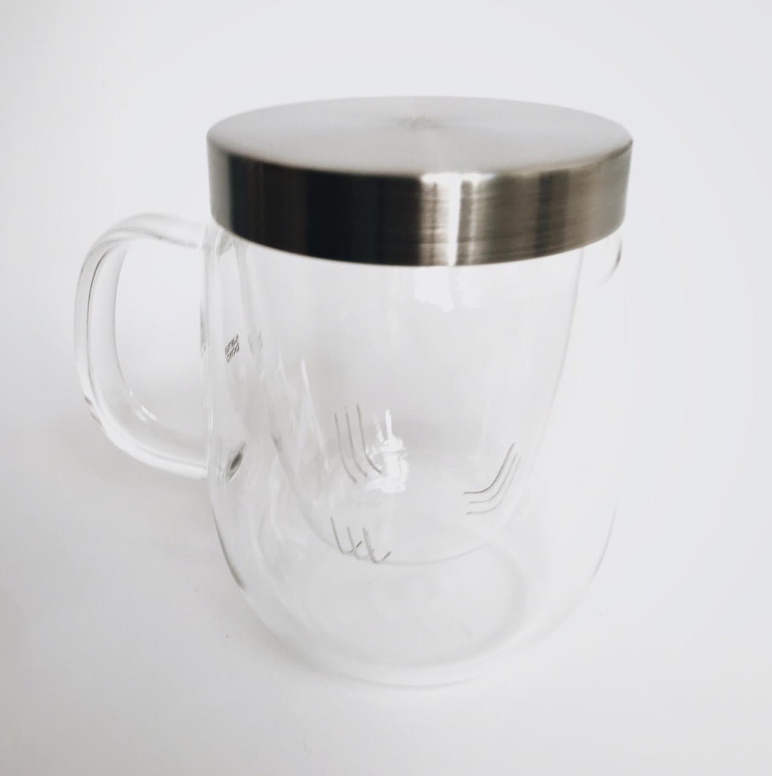 Taza con infusor de vidrio