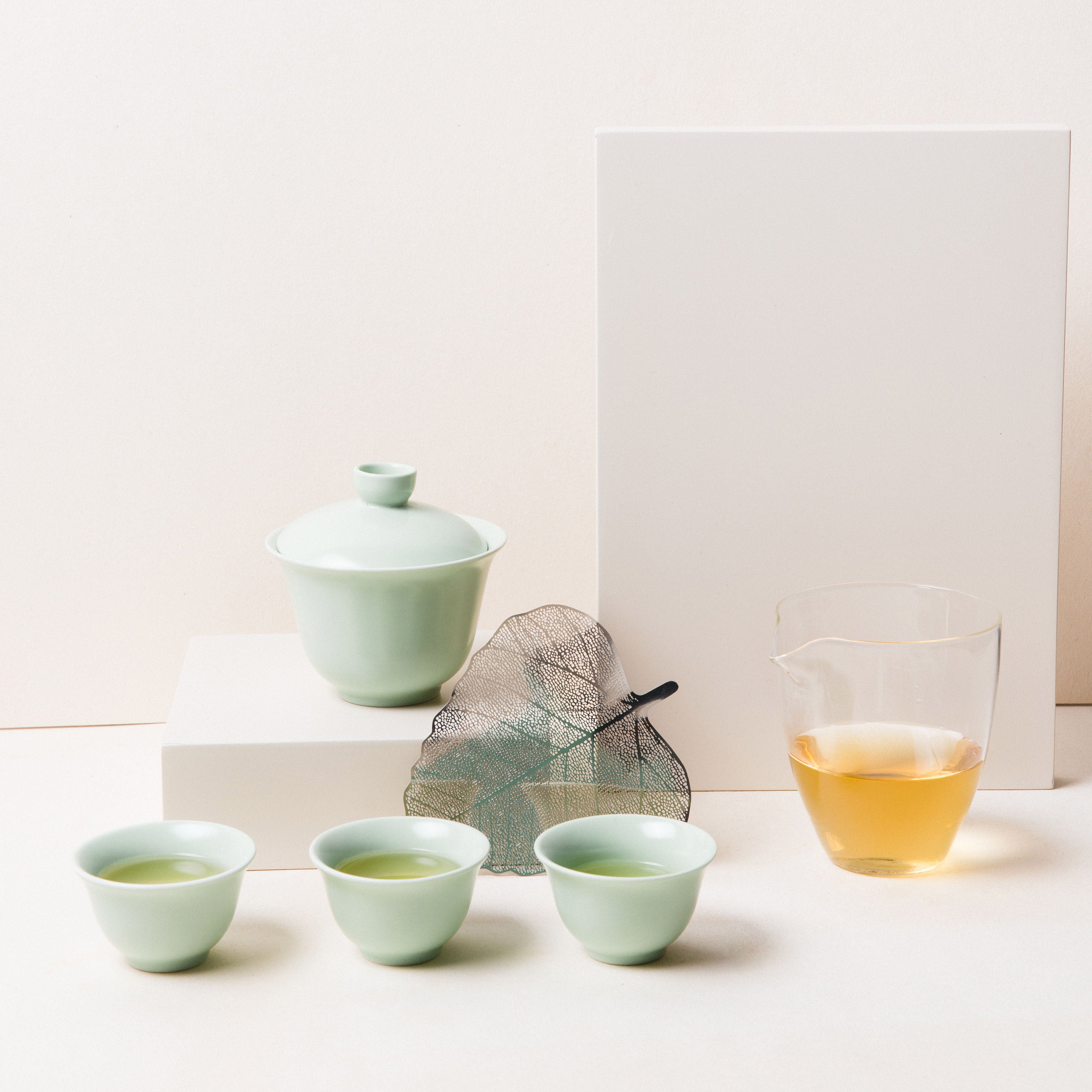 Set de Viaje Gaiwan Green Leaf