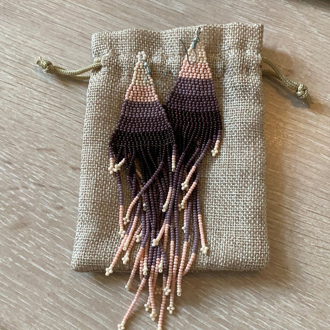 Naya Beads Aretes morados
