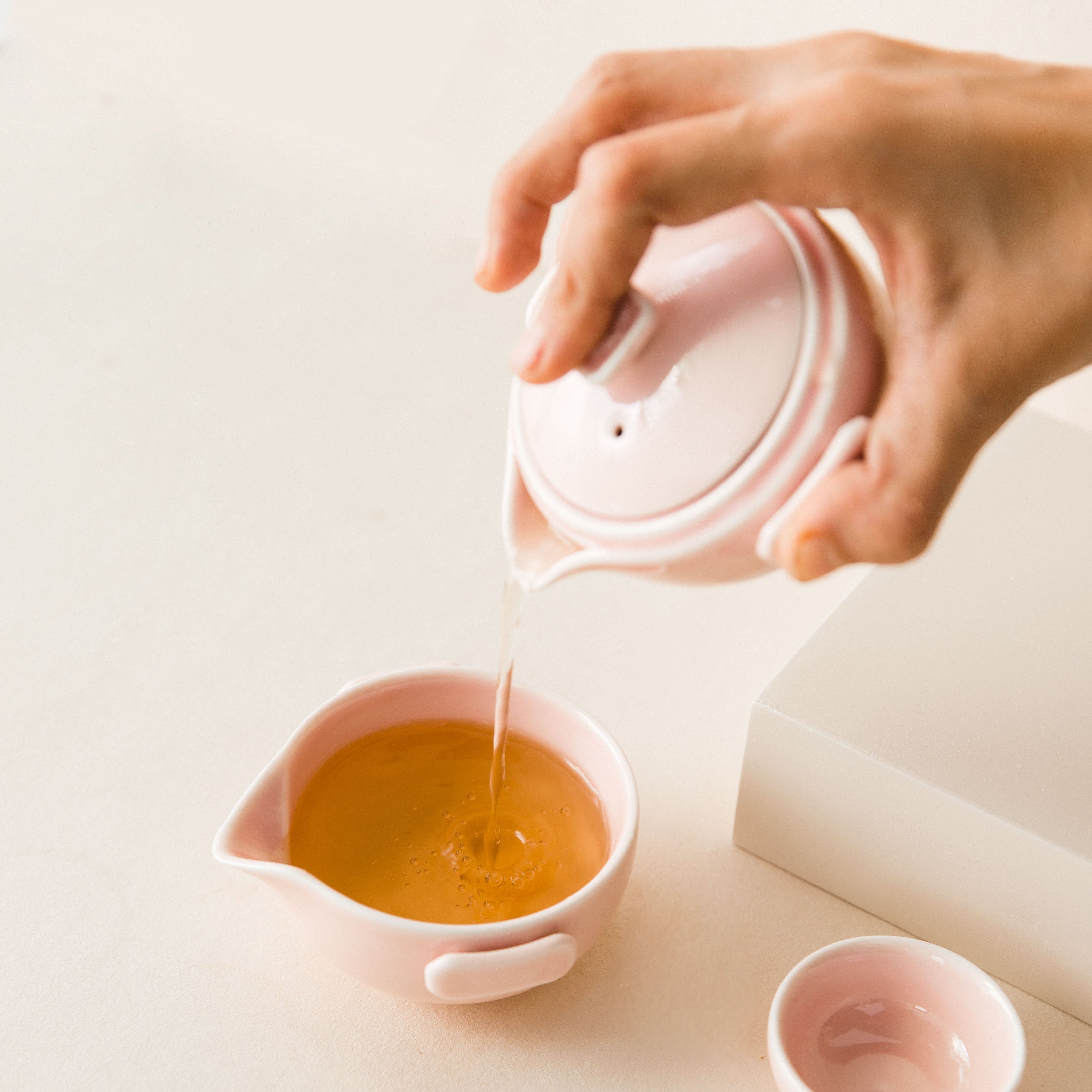 Set Lazy Gaiwan Pink Sky