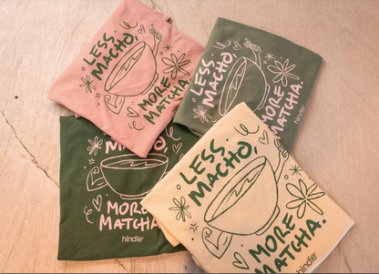 Playera Less Macho More Matcha - Crop Top