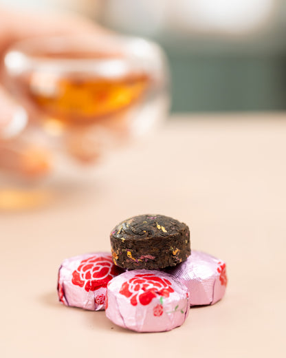 Puerh Peonía Mini TuoCha 6g