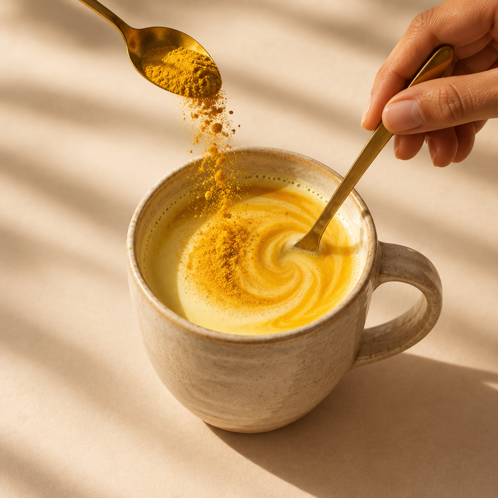 Preparación de Golden Milk