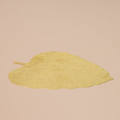Colador Golden Leaf - Hoja de Acero Inoxidable