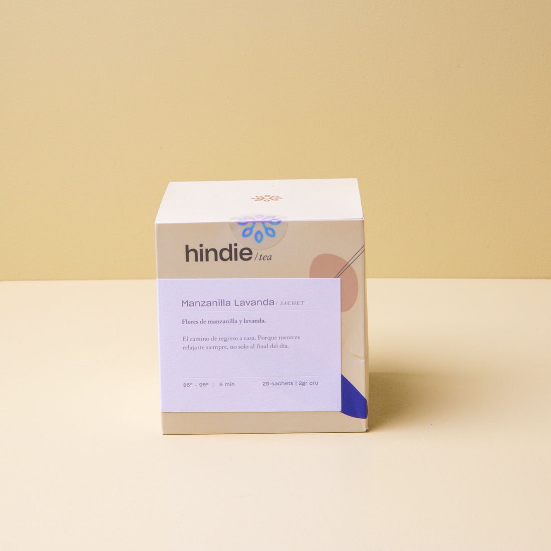 Empaque bolsitas te infusion manzanilla lavanda