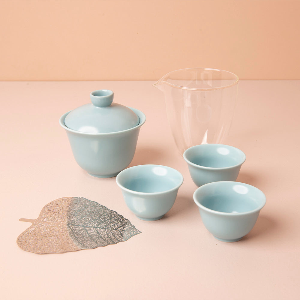 Set de viaje Gaiwan Blue Spring