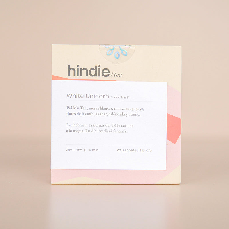 Empaque bolsitas te blanco white unicorn