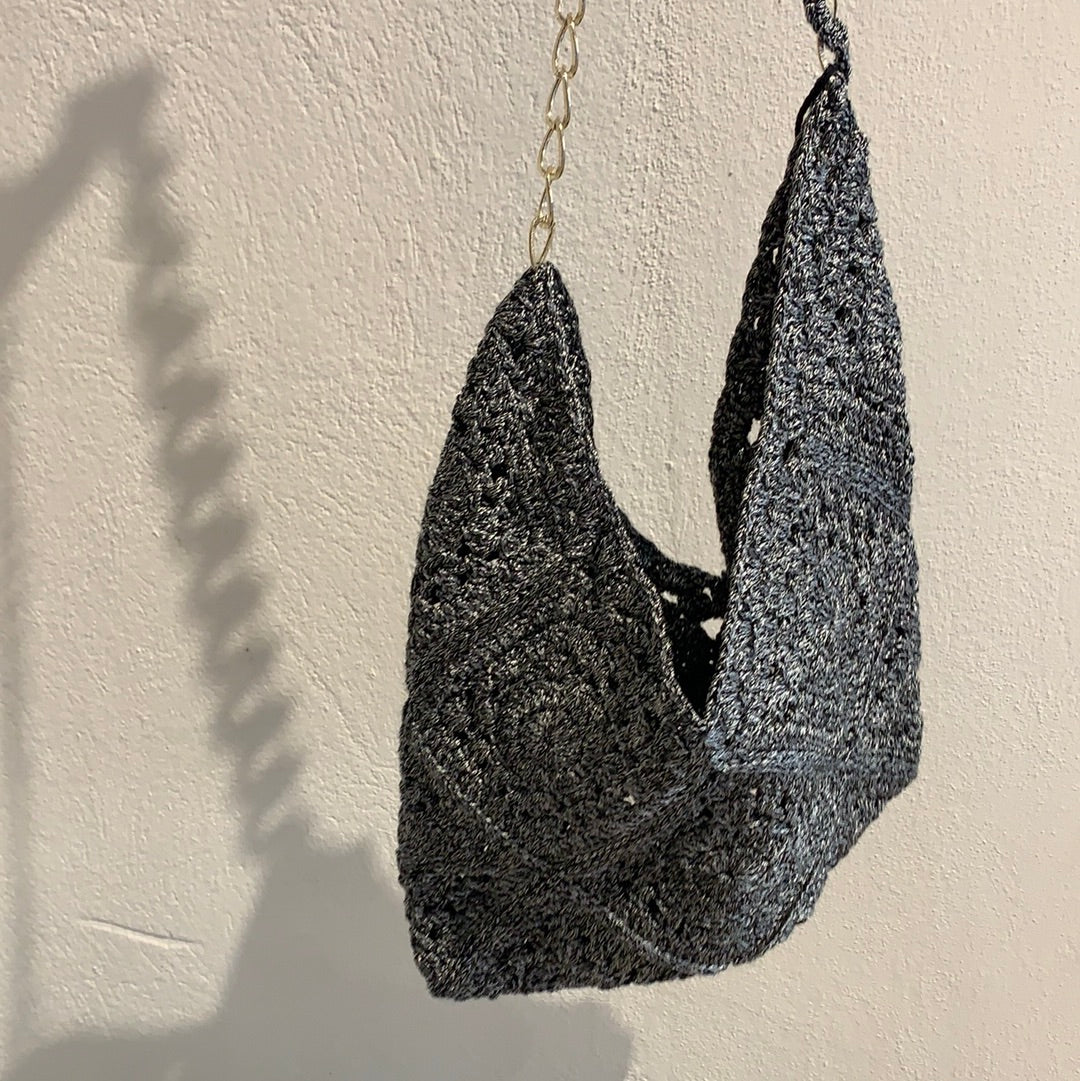 Hilo de Mar Bolsa tejida gris