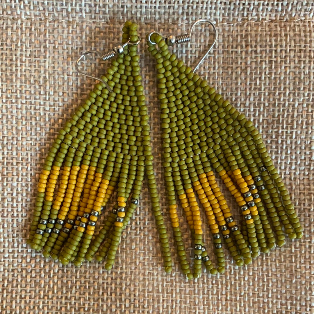 Naya Beads Aretes hindie verdes