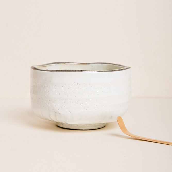 White Pearl cuenco para Matcha